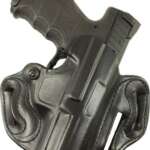 DESANTIS SPEED SCABBARD HOLSTR - RH OWB LEATHER RUGER 57 BLK