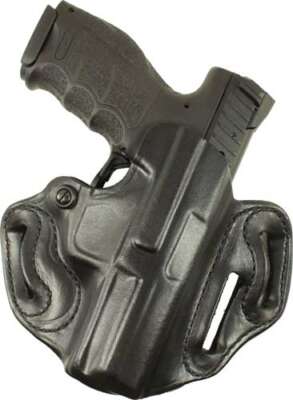DESANTIS SPEED SCABBARD HOLSTR - RH OWB LEATHER RUGER 57 BLK