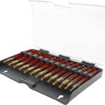 TIPTON 13-PIECE NYLON RIFLE - BORE BRUSH SET W/STORAGE CASE