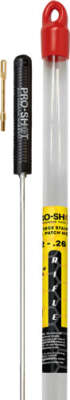 PRO SHOT STAINLESS 1PC PISTOL - CLEANIN ROD 18" .22 CAL & UP