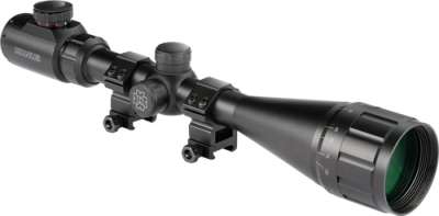 KONUS SCOPE FIGHTER 4-16X50 - W/RINGS AO ILLUMINATED BDC BLK