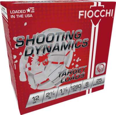 FIOCCHI 12GA 2.75" 1-1/8OZ #8 - 1280FPS 250RD CASE LOT
