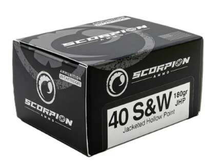 SCORPION 40 S&W - 180GR JHP 20RD 10BX/CS