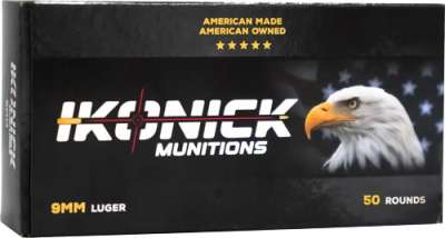 IKONICK USA 9MM 147GR FMJ - SUBSONIC 50RD 20BX/CS