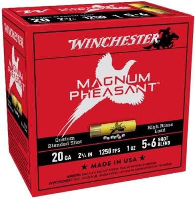 WINCHESTER MAGNUM PHEASANT - 20GA 2.75" 1OZ 5&6 25RD 10BX/C
