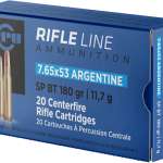 PPU 7.65X53 ARGENTINE MAUSER - 180GR JSP 20RD 10BX/CS