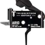 TRIGGERTECH AR10 SINGLE STAGE - ADAPTABLE STRAIGHT FLAT BLACK