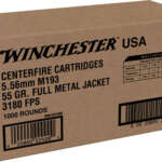 WINCHESTER USA 5.56X45 55GR - FMJ 1000RD CASE LOT