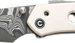 CIVIVI KNIFE VISION FG 3" - IVORY DAMASCUS BLADE CLAM PACK