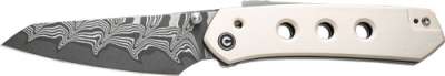 CIVIVI KNIFE VISION FG 3" - IVORY DAMASCUS BLADE CLAM PACK