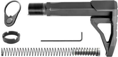PHASE 5 MINI STOCK ASSEMBLY - CARBINE TUBE AR-15 BLACK