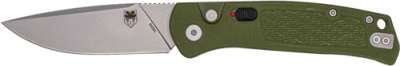 COBRATEC RECON PUSH BUTTON - AUTO 3.12" OD GREEN G10