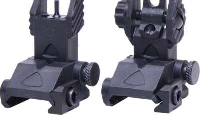 GUNTEC AR-15 EZ SIGHTS POLY - BACK UP THIN IRON SIGHT SET