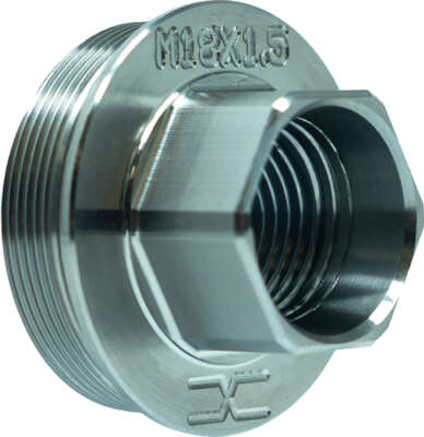 FAXON M18X1.5 DIRECT THREAD TO - HUB ADAPTER TITANIUM