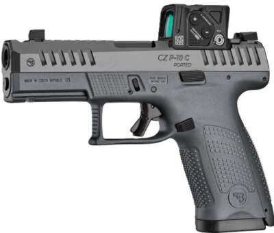 CZ P-10 C OR PORTED 9MM 4" FS - 10RD BLACK WITH COA