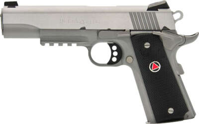 COLT DELTA ELITE 10MM 5" 8RD - STAINLESS BLACK PICATINNY RAIL