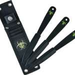 RUKO THROWNING KNIVES 3 PC - 7.38" CARBON STEEL CLAMSHELL