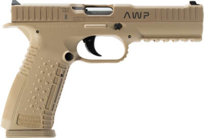 APF STRIKE ONE 9MM 5" BBL - 3-DOT SIGHT 2 17RD MAGS TAN