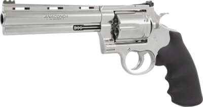 COLT ANACONDA 44MAG 6" 6RD - STAINLESS RUBBER GREEN SIGHT