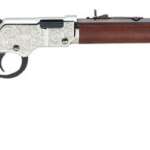 HENRY H4 SILVER EAGLE 17HMR - 20" OCTAGON WALNUT ENGRAVED