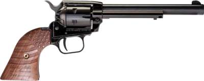 HERITAGE 22LR 4.75" FS BLUED - 250TH ANV. WOOD GRIPS