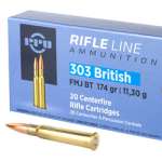 PPU 303 BRITISH FMJ 174GR 20/200