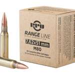 PPU RANGE 7.62X51 145GR FMJBT 20/500