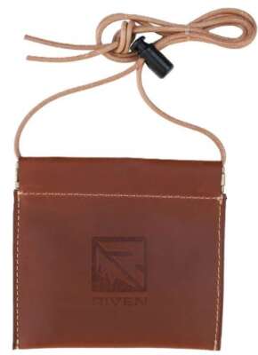 RIVEN LEATHER DIAPHRAGM CALL - POUCH WITH LANYARD