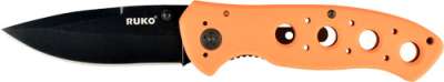 RUKO FOLDER 3.25" BLAZE ORANGE - HANDLE CLAMSHELL