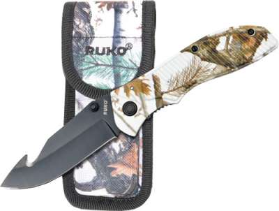 RUKO FOLDER GUT HOOK 3.5" - TUNDRA HANDLE CLAMSHELL
