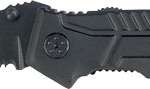 RUKO FOLDER SPRING ASSIST - 3.25" RUBBER BLACK HANDLE