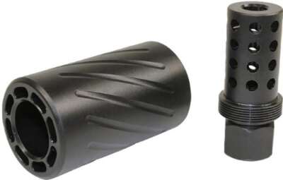 GUNTEC AR 300 BLACKOUT MUZZLE - COMP & QD BLAST SHIELD