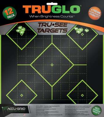 TRUGLO TRU-SEE REACTIVE TARGET - 5 DAIMOND 12-PACK