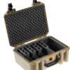 PELICAN VAULT V300 LARGE- - 5 PISTOL CSE PRE CUT FOAM TAN