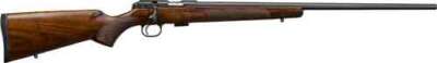 CZ 457 AMERICAN 17HMR 24.5" - BLUED WALNUT STOCK