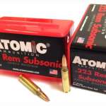 ATOMIC SUBSONIC 223 REM 77GR - BTHP 50RD 20BX/CS