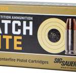 SIG AMMO 9MM 147GR ELITE - V-CROWN COMP 50RD 20BX/CASE